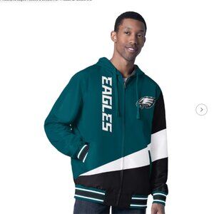 NWT Philadelphia Eagles Midnight Green Full Zip Jacket Size Medium